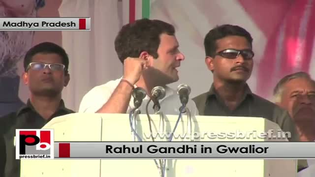 Watch Rahul Gandhi in Gwalior slams the BJP govt in Madhya Pradesh Video