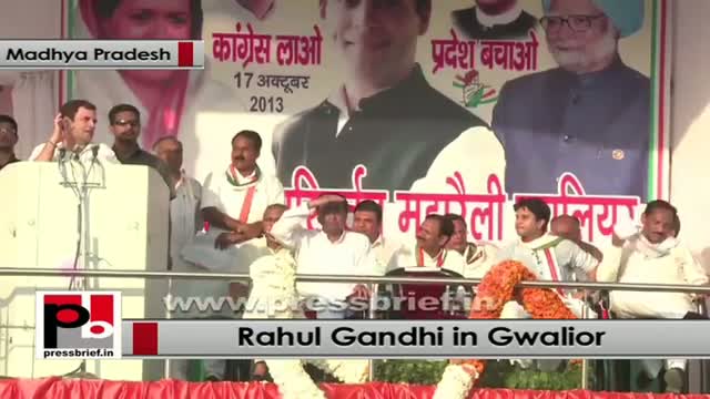 Watch Rahul Gandhi in Gwalior: BJP is not concerned about the poor Video