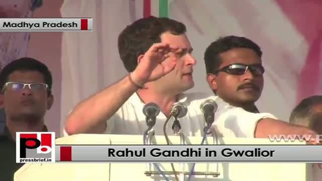 Watch Rahul Gandhi in Gwalior: UPA built more roads in Madhya Pradesh than NDA Video
