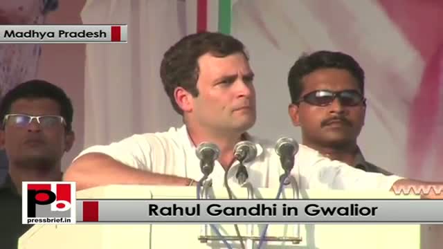 Watch Rahul Gandhi in Gwalior: Congress initiated the process of giving rights to the people Video