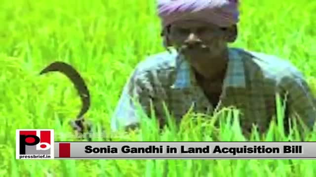 Watch Sonia Gandhi: Land Acquisition Bill passed by UPA Government Video