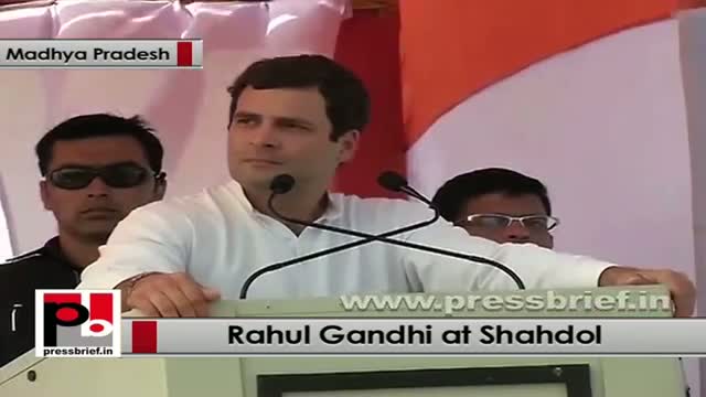 Watch Rahul Gandhi at Shahdol (MP): I want to go to the poor to realise their problems Video