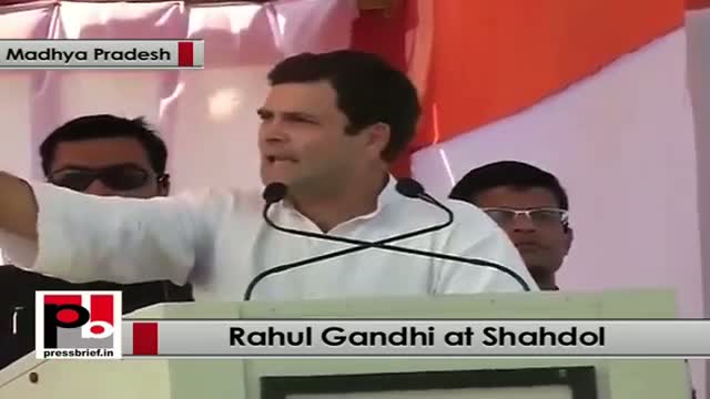 Watch Rahul Gandhi at Shahdol (MP) seeks people's support for Congress to transform the state Video