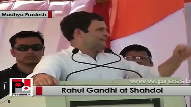 Watch Rahul Gandhi at Shahdol (MP): Only Congress can transform Madhya Pradesh Video