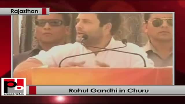Watch Rahul Gandhi Speaks at Churu (Rajasthan) Video