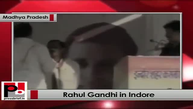 Watch Rahul Gandhi in indore (Madhya Pradesh) Video