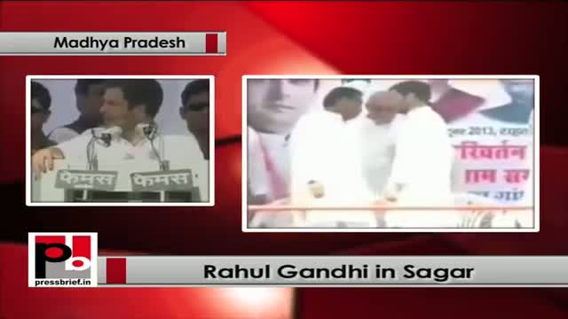 Watch Rahul Gandhi addresses a mega Congress rally in Sagar (Madhya Pradesh) Video