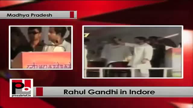 Watch Rahul Gandhi in Indore (Madhya Pradesh) attacks BJP for inciting communal riots Part 01 Video