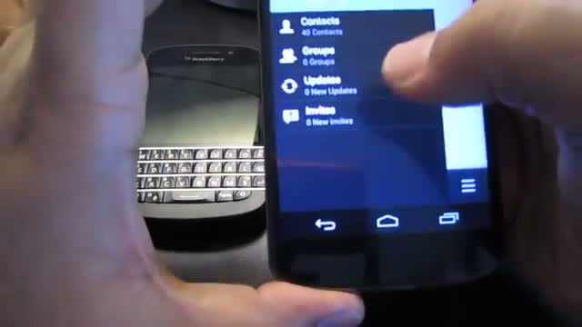 Watch BBM on Android (walk-through w/ Nexus 4) Video