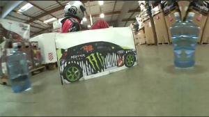 Watch Ken Box Drifts A Warehouse Apart - A Ken Block Tribute! Video