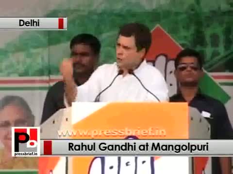Watch Rahul Gandhi addresses mega Congress rally in Mangolpuri (Delhi) Video