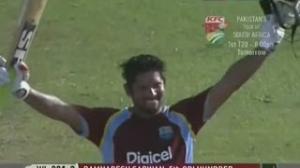 Watch Ramnaresh Sarwan 120* West Indies v Zimbabwe 2nd ODI at Grenada 2013 Video