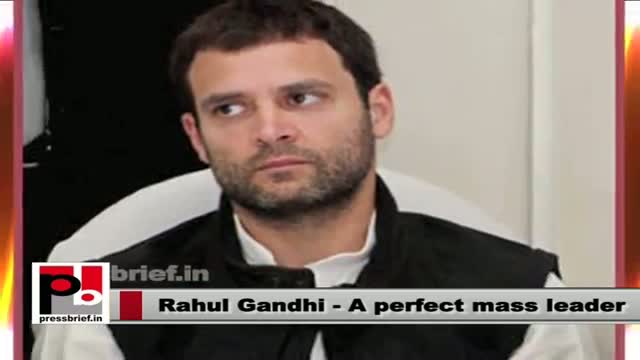 Watch Rahul Gandhi - real aam aadmi leader with new ideas and progressive vision Video