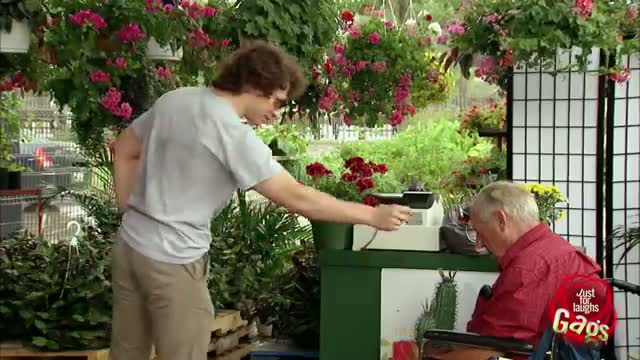 Watch Just For Laughs Gags - Old Man Cactus TO THE FACE! Video
