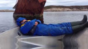 Watch Waking Up a Sleeping Sailor With A Sunken Boat Video