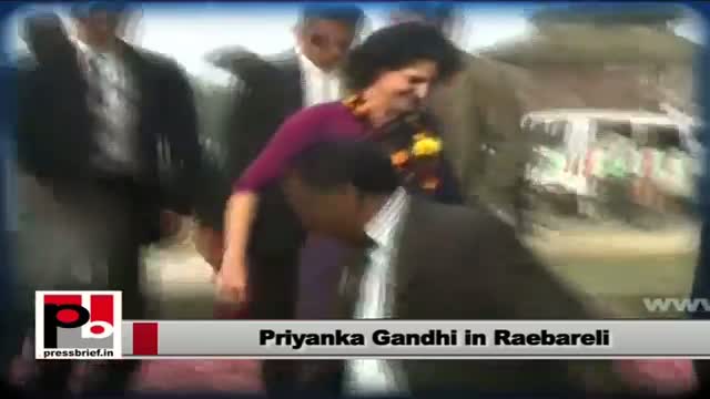 Watch Priyanka Gandhi on a two-day visit to Sonia Gandhi's Parl. constituency Raebareli Video