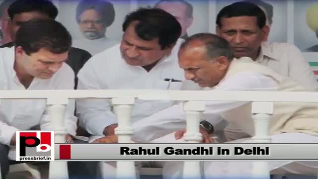 Watch Rahul Gandhi in Delhi focuses on development and UPA achievements Video