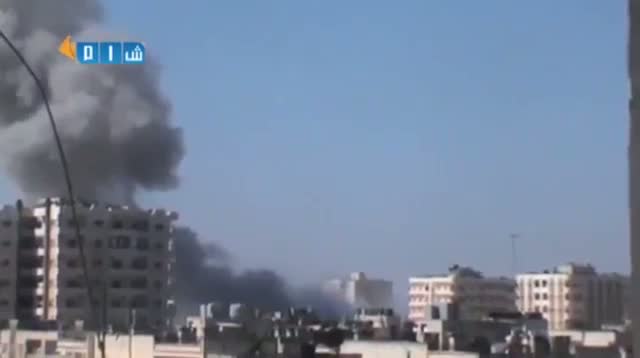 Watch Shelling, Heavy Smoke From Syrian Cities Video
