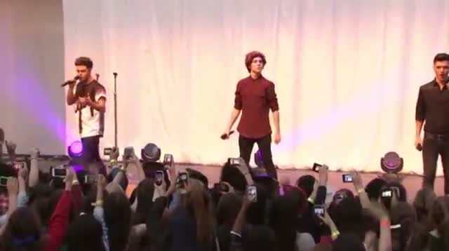 Watch Union J Celebrate Debut With Fans Video