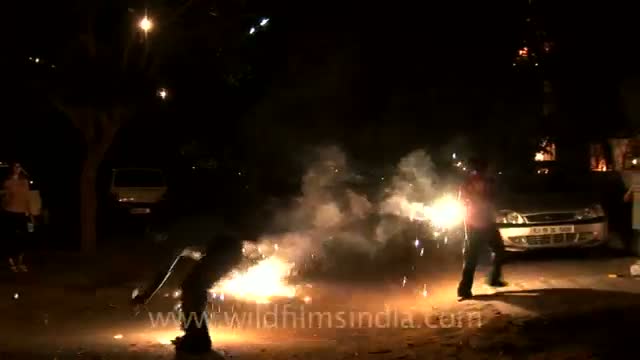 Watch Bursting Crackers on Diwali - Happy Diwali Video