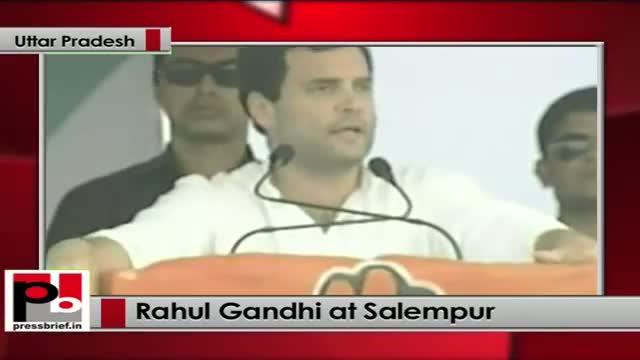 Watch Rahul Gandhi addresses Congress Election rally at Salempur(UP) Video