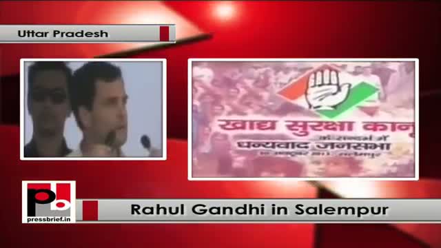 Watch Rahul Gandhi in Salempur (UP) targets SP and BJP, lauds UPA policies Video