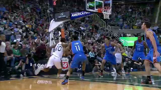 Watch NBA: Alec Burks With the High-Flying Circus Reverse Video