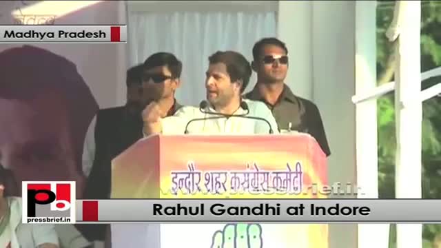 Watch Rahul Gandhi in Indore: People have big dreams, they just need support Video