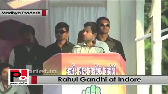 Watch Rahul Gandhi in Indore slams BJP govt in Madhya Pradesh for not listening to people's voice Video