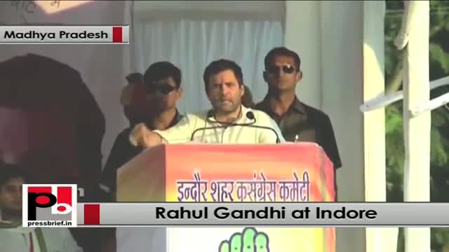 Watch Rahul Gandhi in Indore: Congress policies are aimed at empowering aam aadmi Video