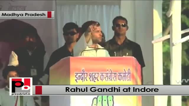Watch Rahul Gandhi in Indore (MP): We need to empower the poor, downtrodden, women and youth Video