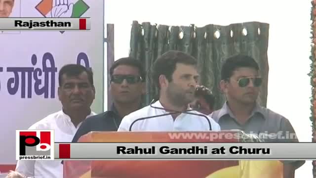Watch Rahul Gandhi in Churu (Rajasthan): Rajasthan soon to have more development Video