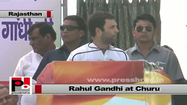Watch Rahul Gandhi in Churu (Rajasthan): My goal is not to just win polls Video