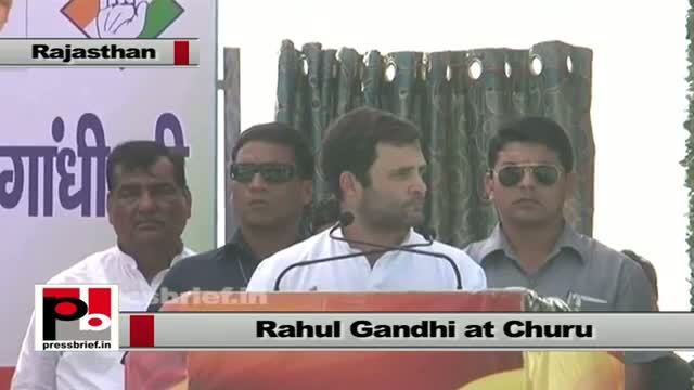 Watch Rahul Gandhi in Churu (Rajasthan) talks about proposed industrial corridor Video