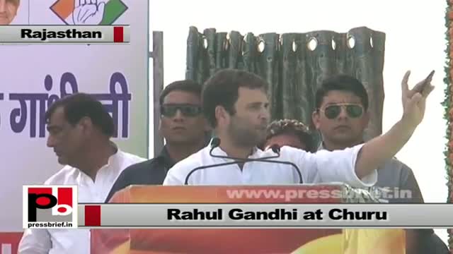 Watch Rahul Gandhi in Churu (Rajasthan): Doors of politics should be open for common people Video