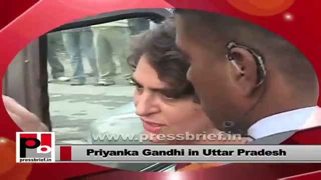 Watch Priyanka Gandhi Vadra - favourite leader of the people in Amethi, Raebareli Video
