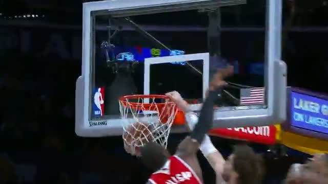 Watch NBA: Pau Gasol SLAMS IT Over Two Hawks Defenders Video