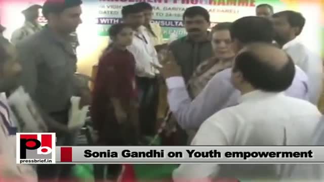 Watch Sonia Gandhi in Raebareli; launches several development projects in the constituency Video