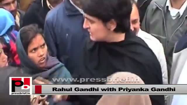 Watch Rahul Gandhi and Priyanka Gandhi Vadra - favourite leaders of the common people Video