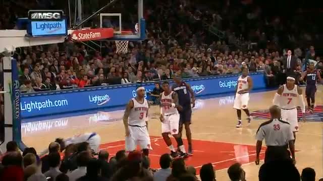 Watch NBA: Kenyon Martin Swats A Shot Into The Crowd Video