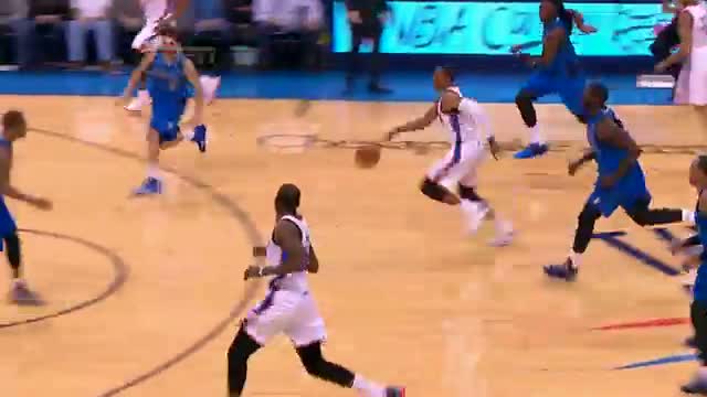 Watch NBA: Russel Westbrook Goes Coast-to-Coast to Throw Down Video