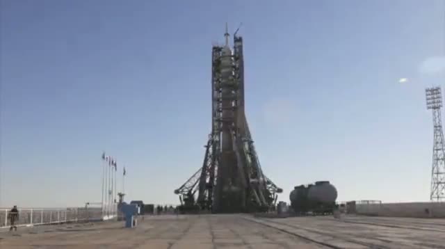 Watch Time-lapse of Soyuz Rocket Before Launch Video