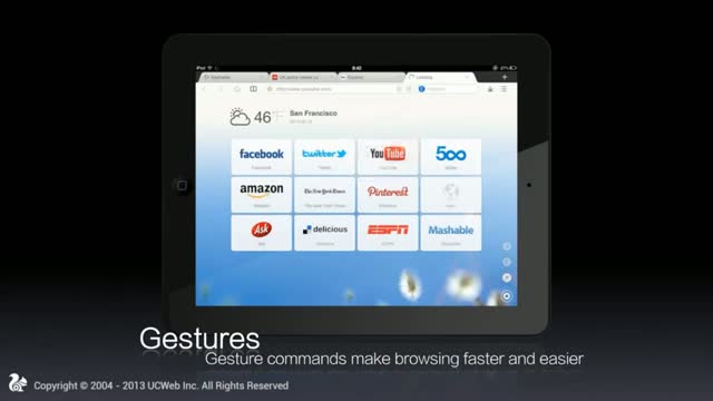 Watch Intelligent browsing on your iPad&#65292; UC Browser for iPad v2.0 is released Video