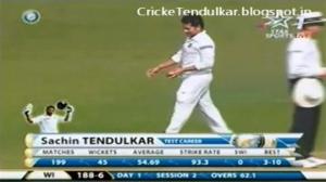 Watch Sachin Tendulkar Bowling in his 199th Test Match HD FULL OVER got wicket too Video