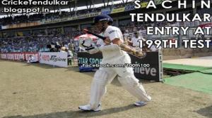 Watch SACHIN TENDULKAR ENTRY EDEN GARDENS 199TH TEST Video