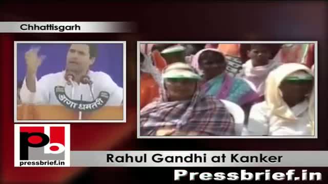 Watch Rahul Gandhi addressing Congress rally at Kanker Chhattisgarh Video
