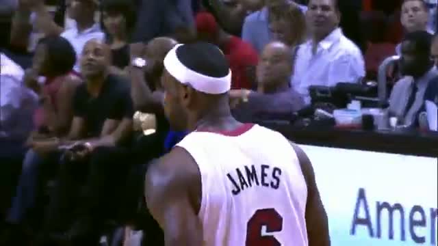Watch NBA: Mario Chalmers Passes to LeBron Through Khris Middleton's Legs Video