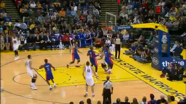 Watch NBA: Stephen Curry Leads the Warriors Over the Pistons Video