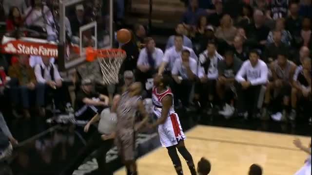 Watch NBA: John Wall Skies to Reject Patty Mills Video