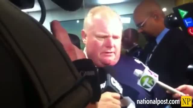 Watch Rob Ford: "I've got more than enough to eat at home. Video